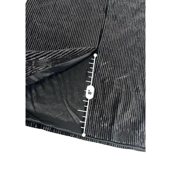 everleigh black sequin midi pencil skirt Size M - Picture 4 of 12